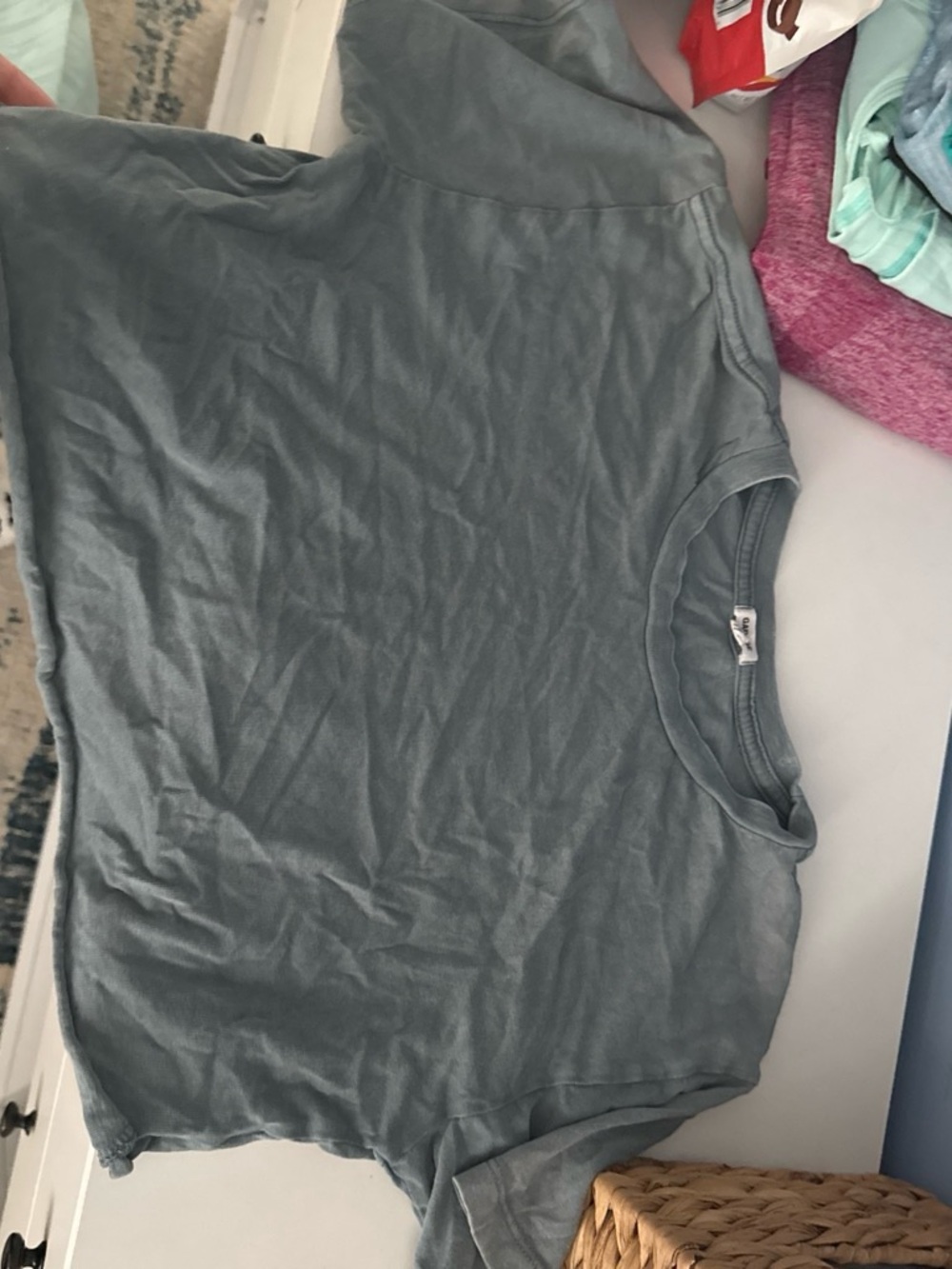 Garage Slate Blue Crewneck Short Sleeve Tee